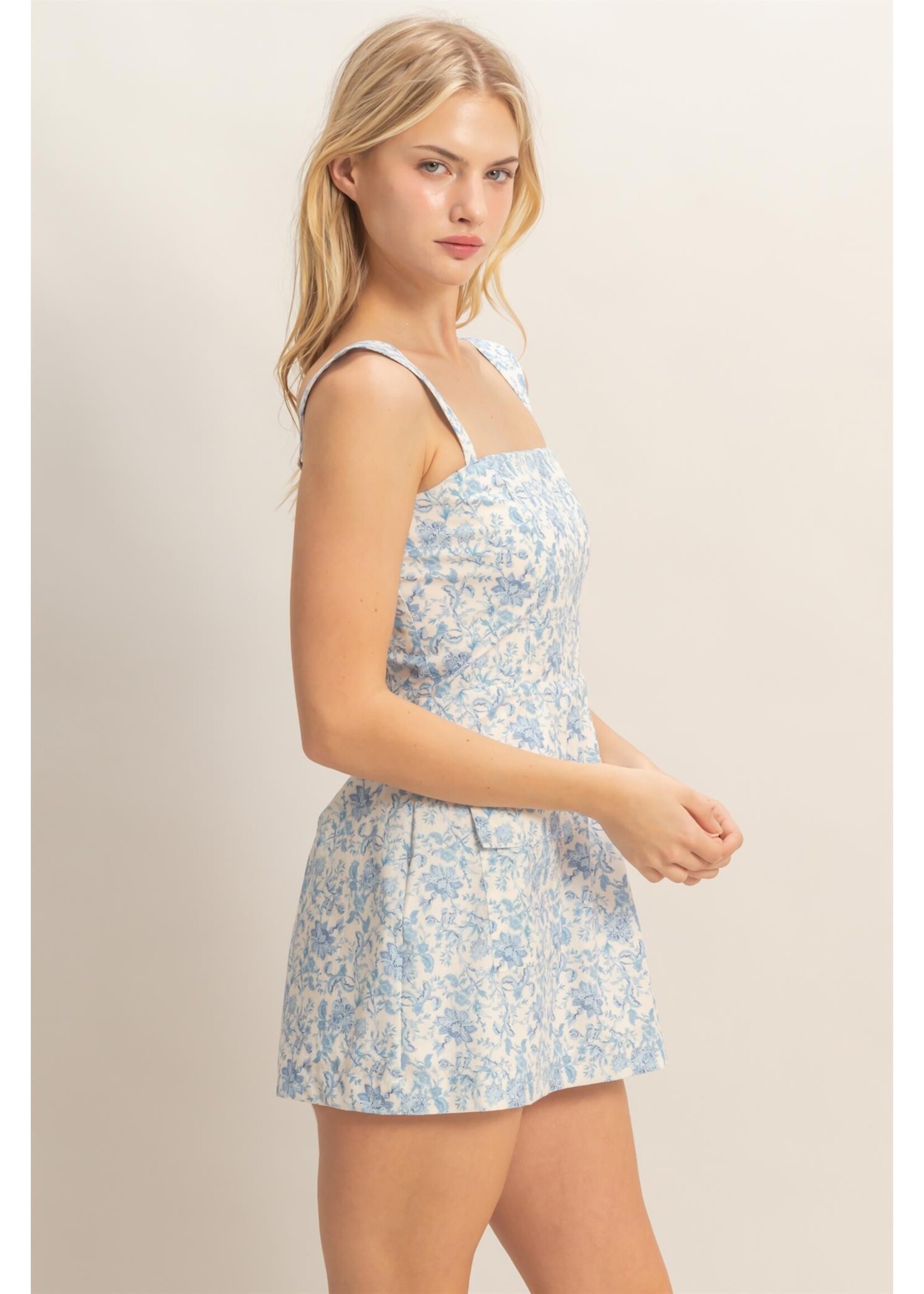 HYFVE Floral Square Neck Mini Dress - HF26C516-D