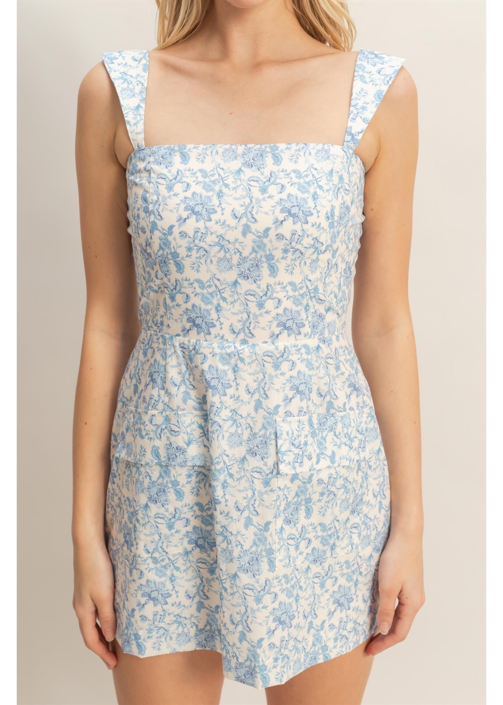 HYFVE Floral Square Neck Mini Dress - HF26C516-D