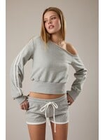 Le Lis One Shoulder Long Sleeve Top - PT7003