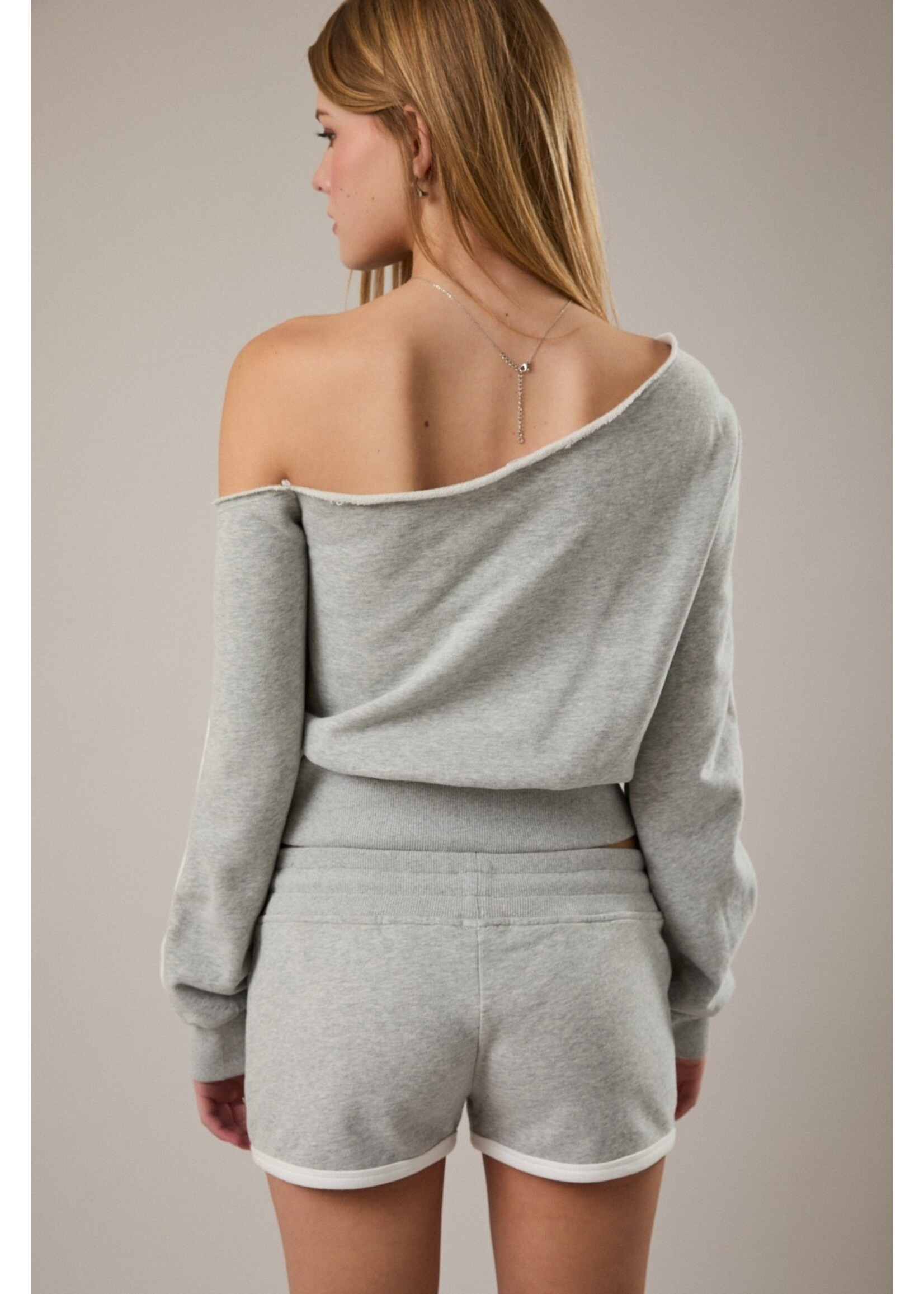 Le Lis One Shoulder Long Sleeve Top - PT7003