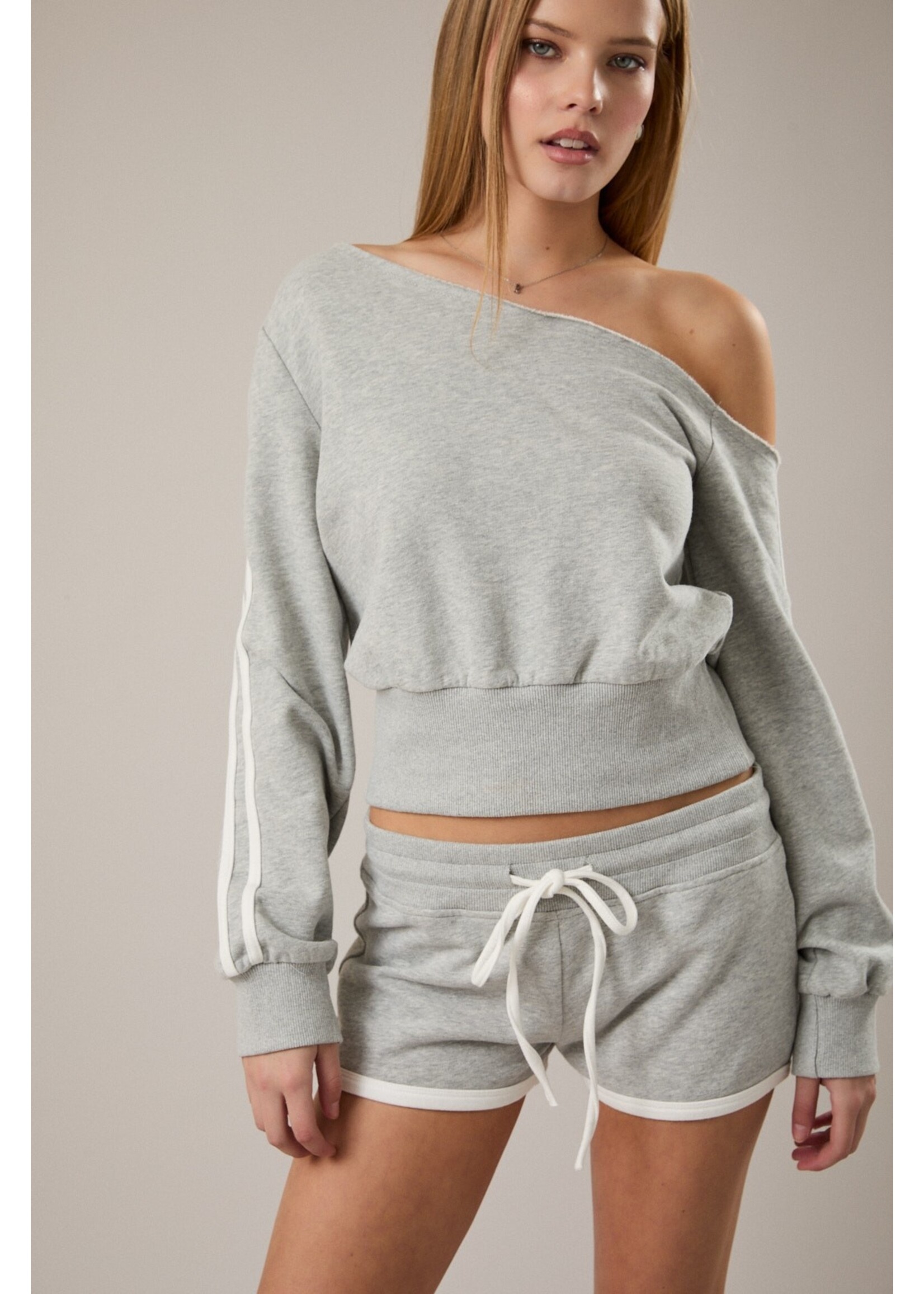 Le Lis One Shoulder Long Sleeve Top - PT7003