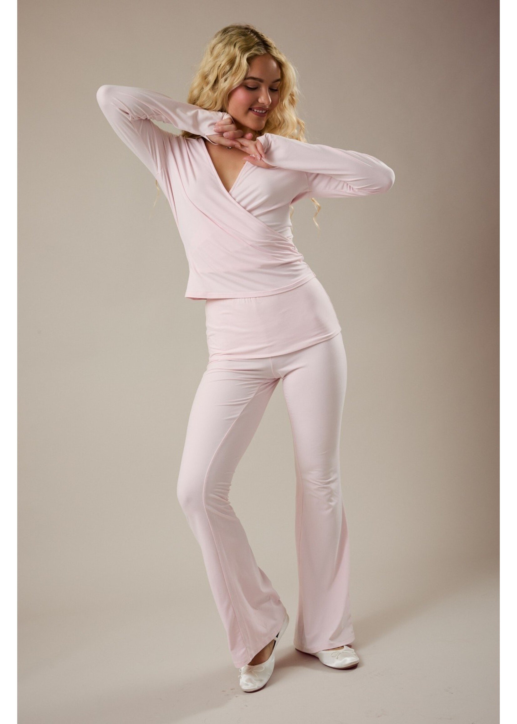 Le Lis Jersey Low Waist Flared Pants - PP6564-1