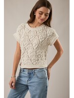 Le Lis Extended Shoulder Sweater Top - LWT0131