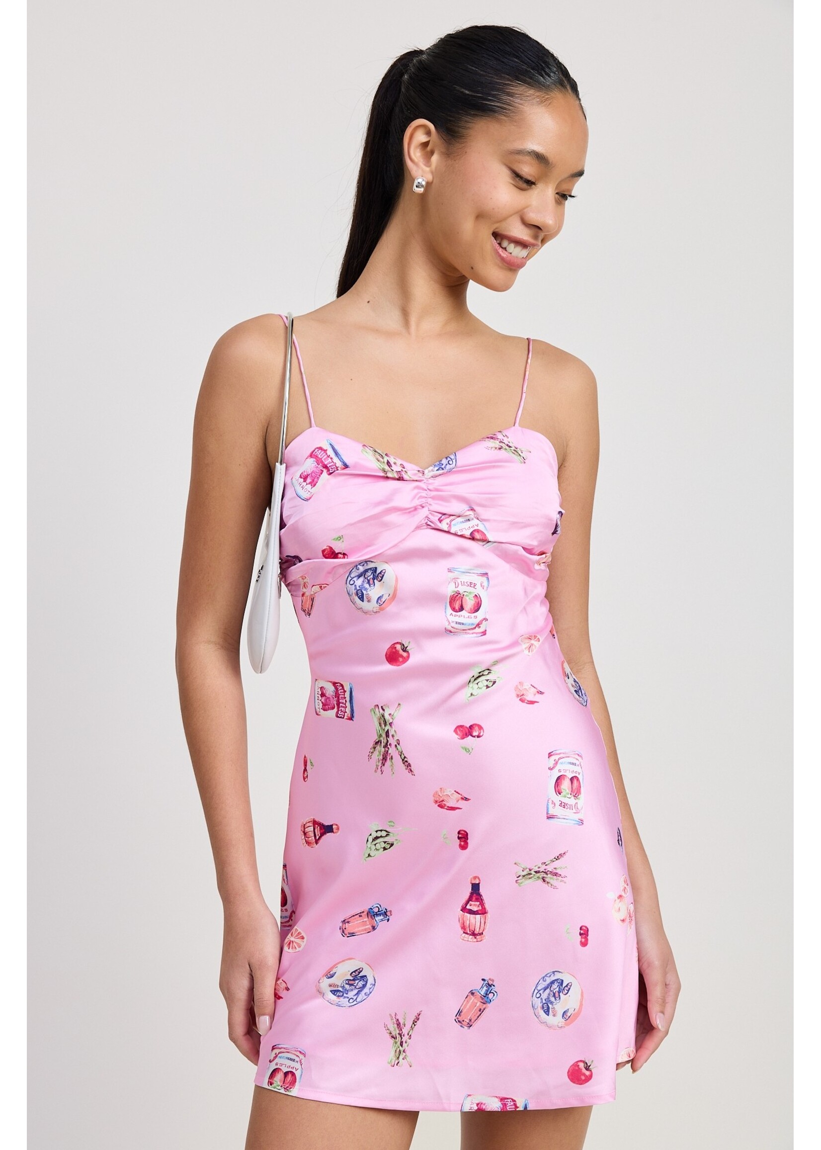 Emory Park Satin Bias Cut Mini Dress - IPA2647D