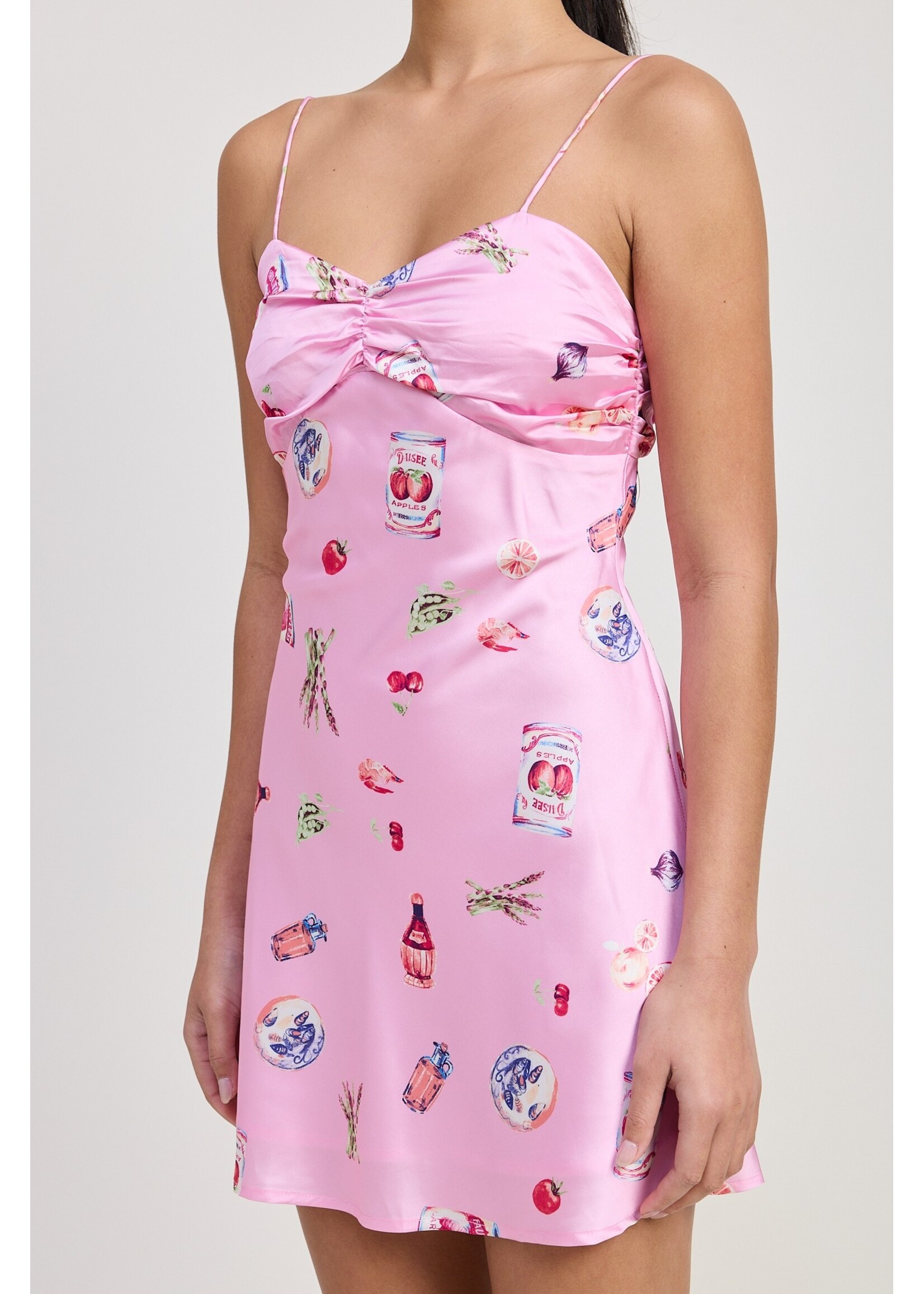 Emory Park Satin Bias Cut Mini Dress - IPA2647D