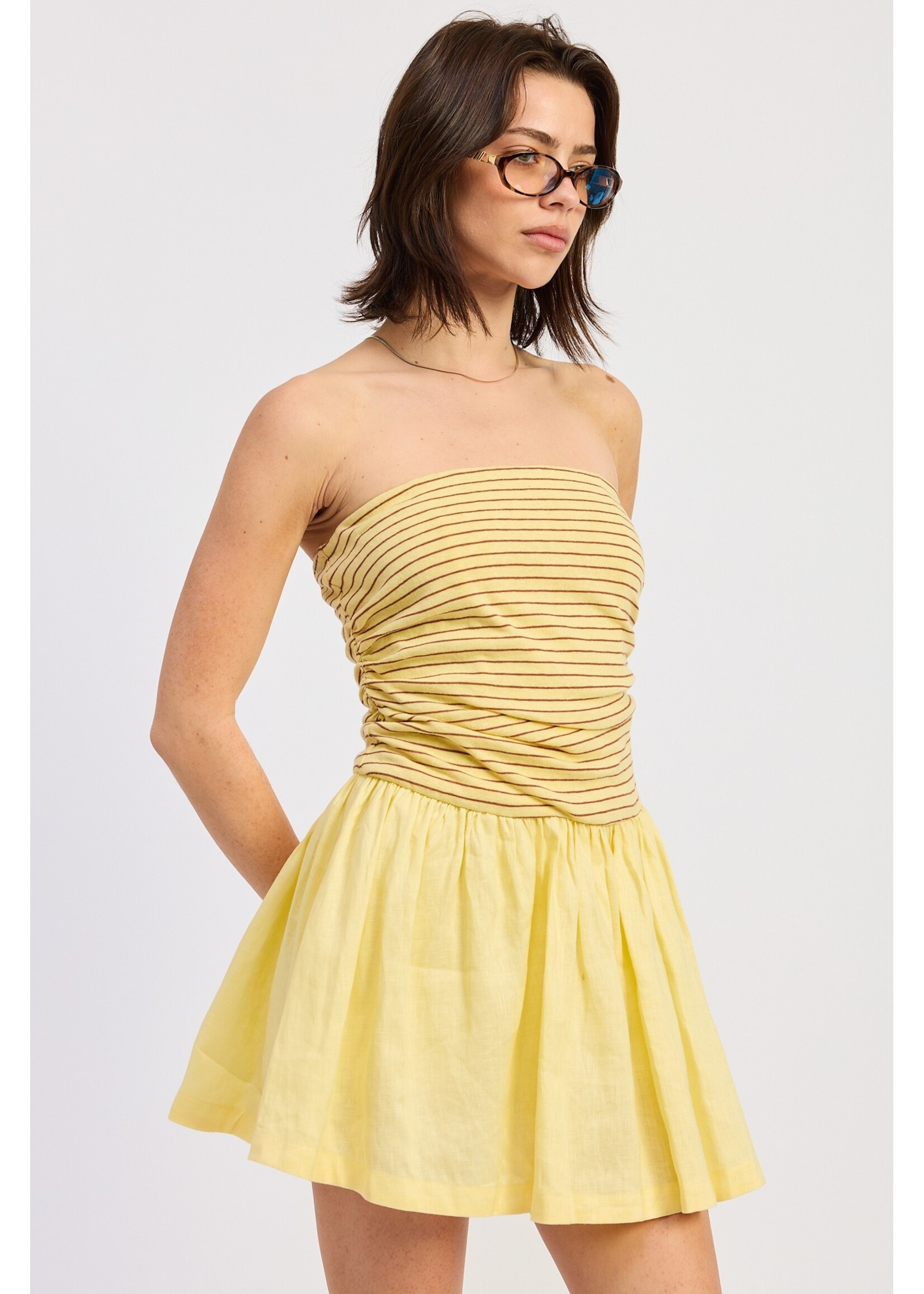 Emory Park Mix Media Tube Mini Dress - IPA4049D