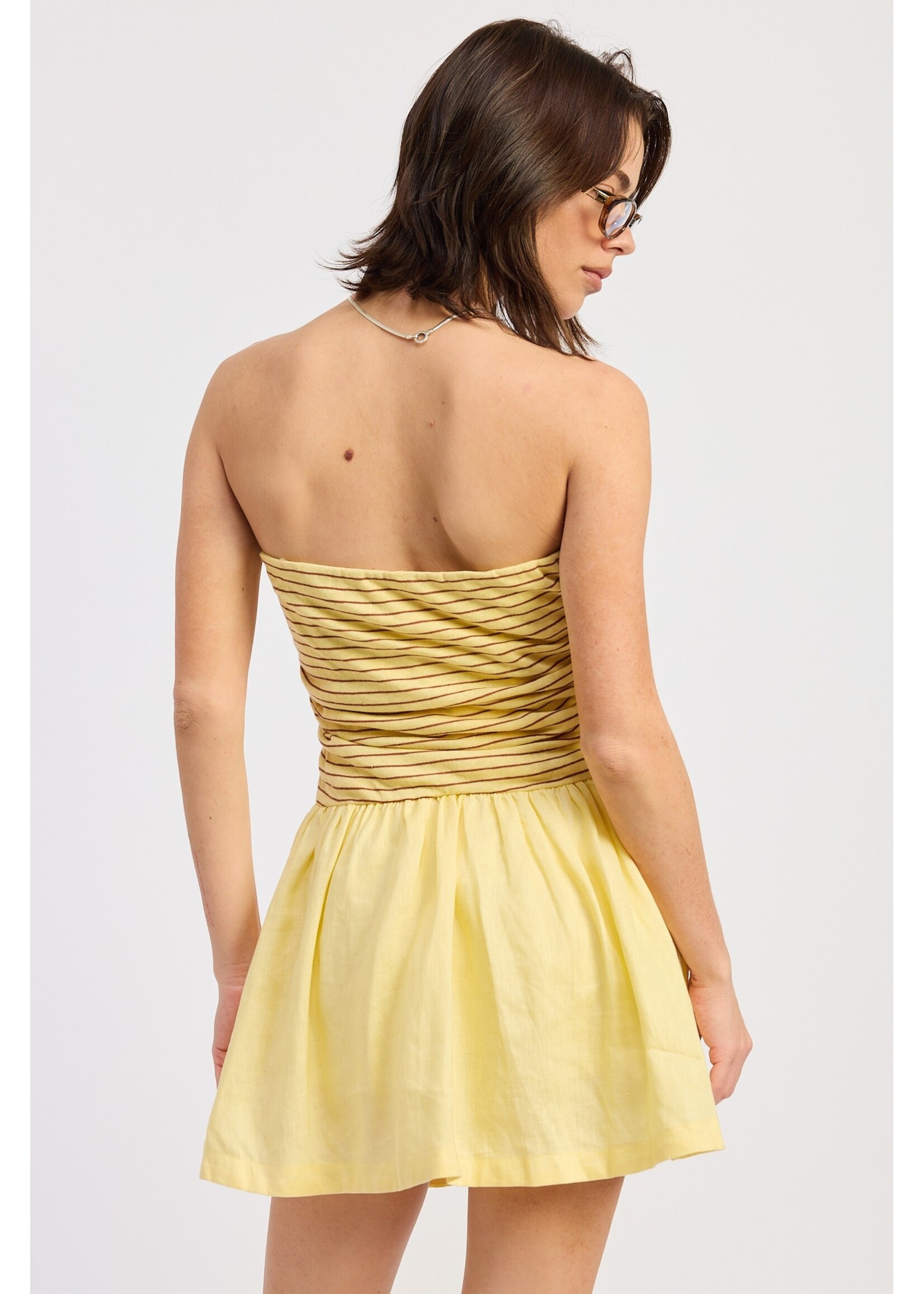 Emory Park Mix Media Tube Mini Dress - IPA4049D