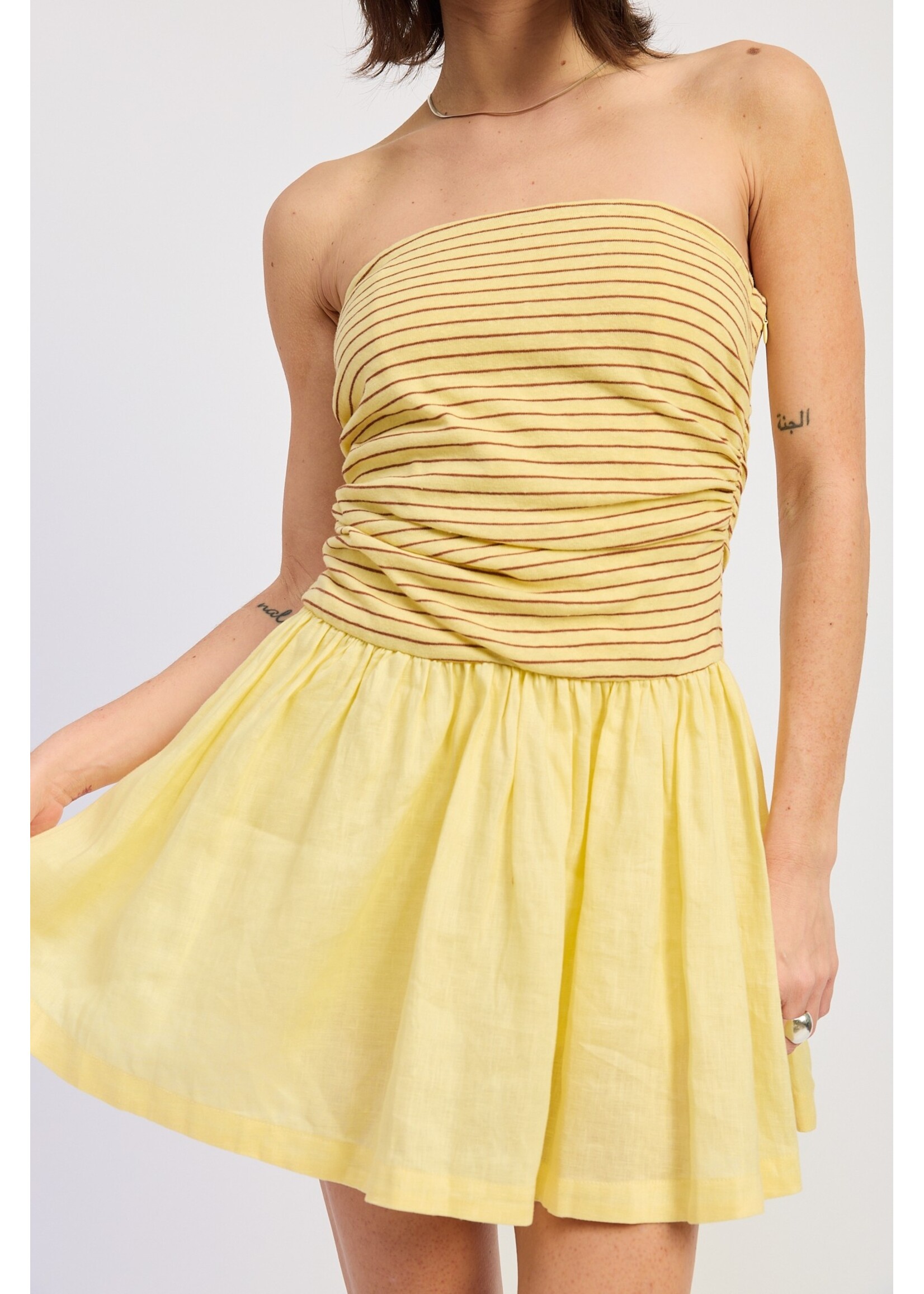 Emory Park Mix Media Tube Mini Dress - IPA4049D