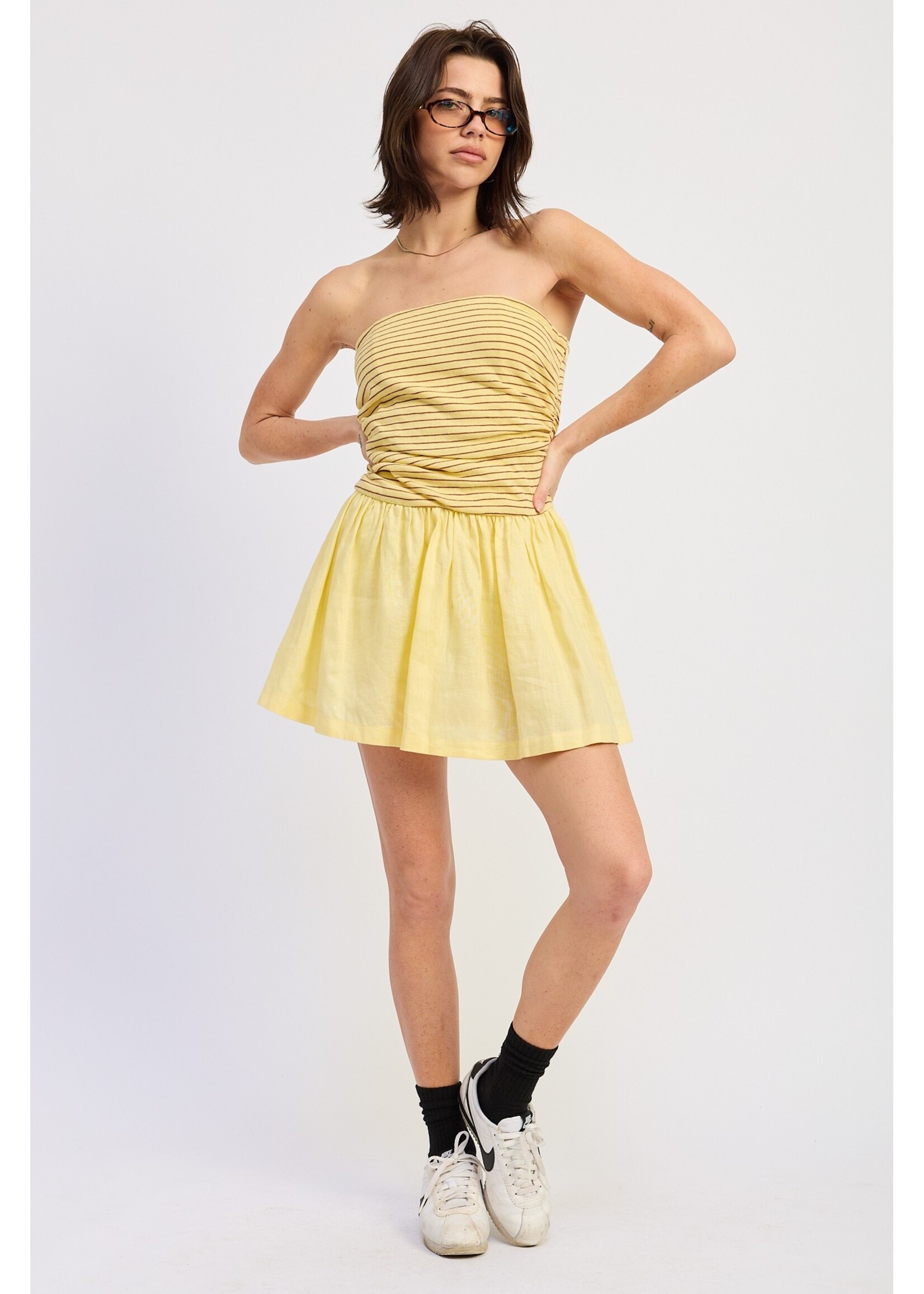 Emory Park Mix Media Tube Mini Dress - IPA4049D