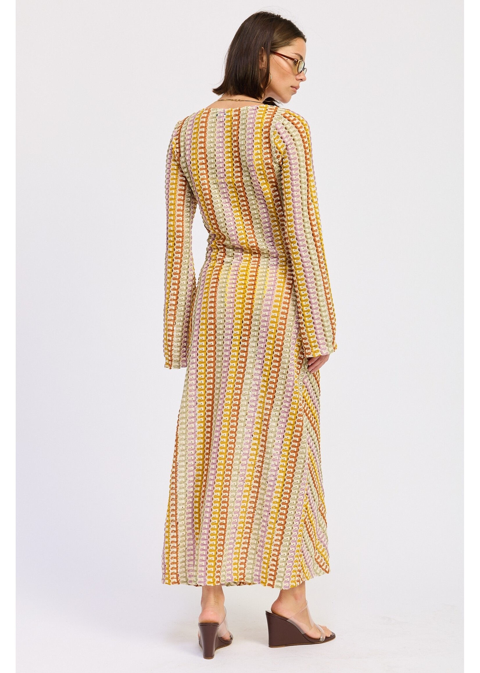 Emory Park Crochet Cover Up Maxi Dress - IPJ3841D