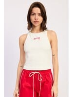 Emory Park Racer Back Tank with Beading - IPJ3971T