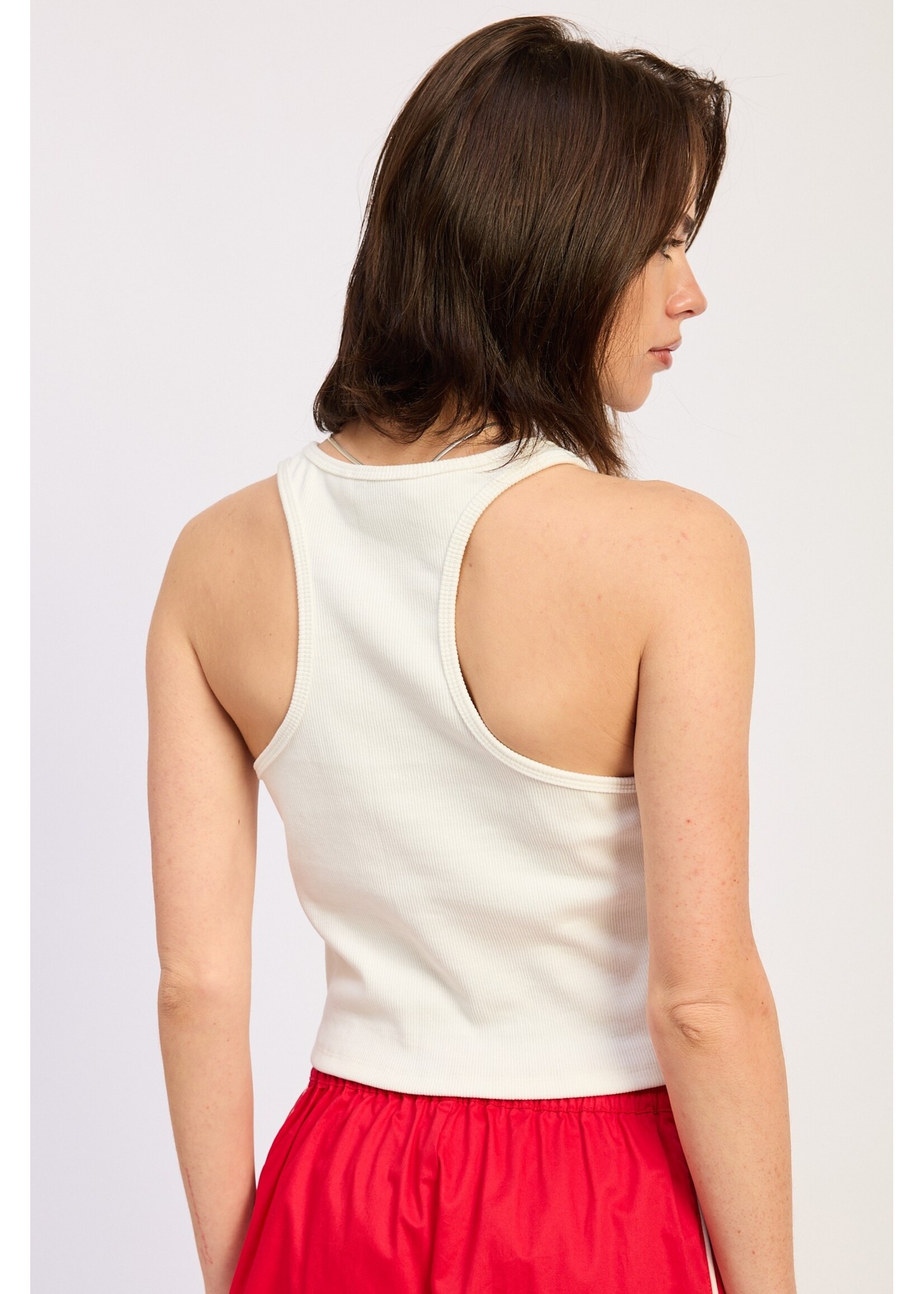 Emory Park Racer Back Tank with Beading - IPJ3971T