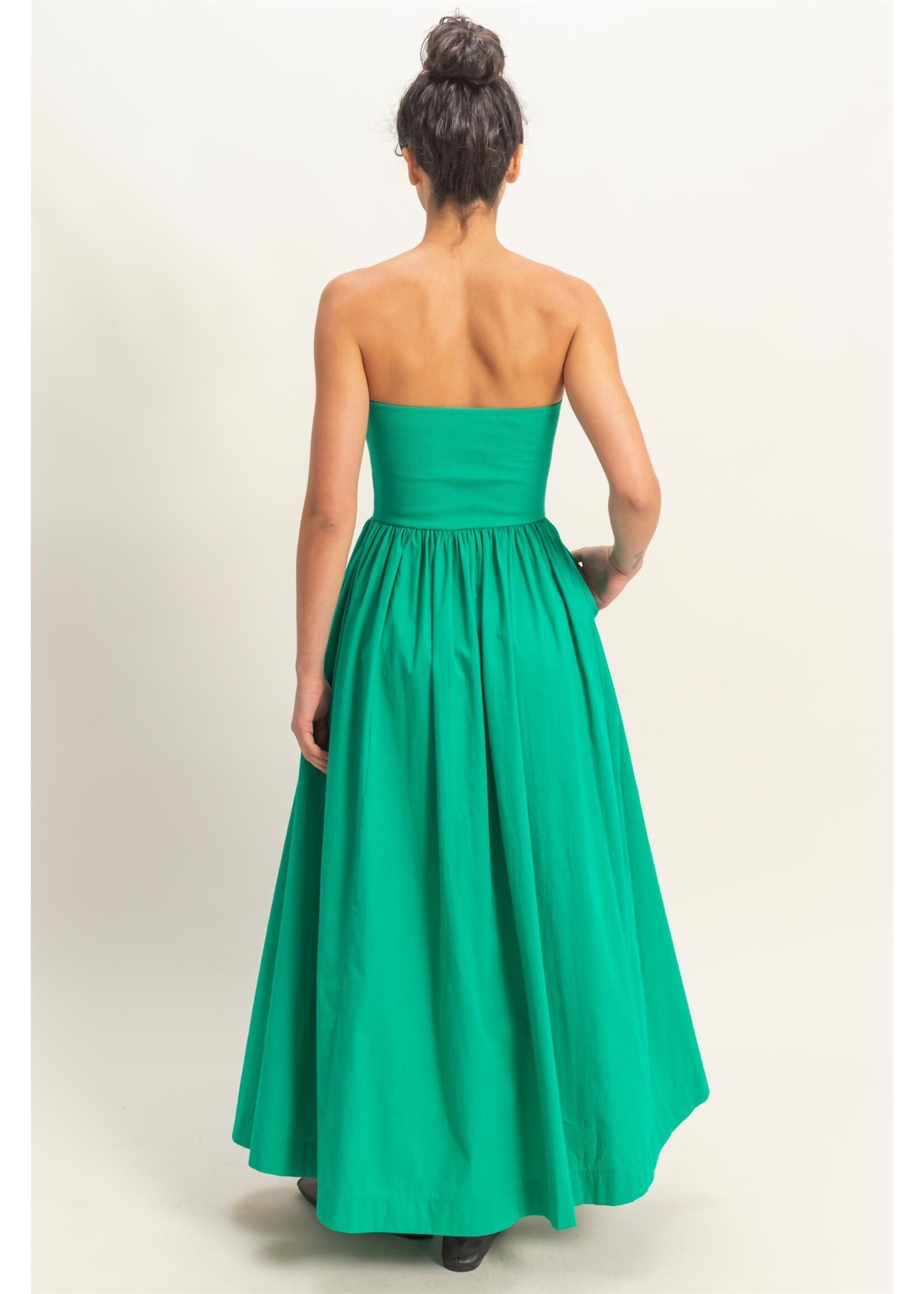 HYFVE Strapless Flowy Midi Dress - DZ26A744