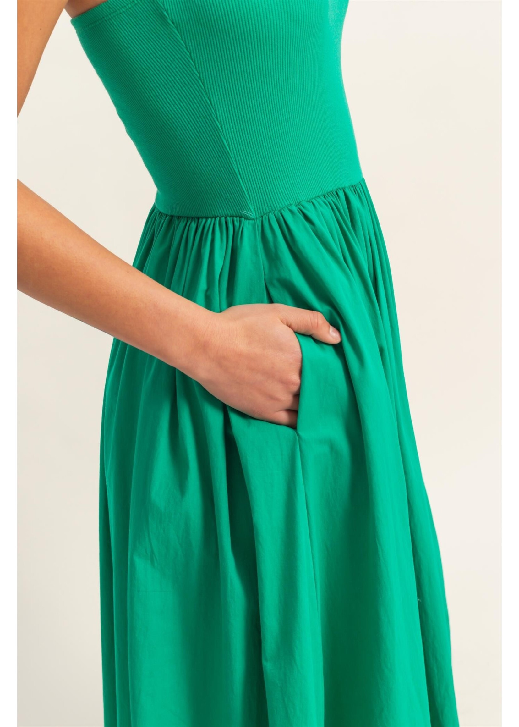 HYFVE Strapless Flowy Midi Dress - DZ26A744