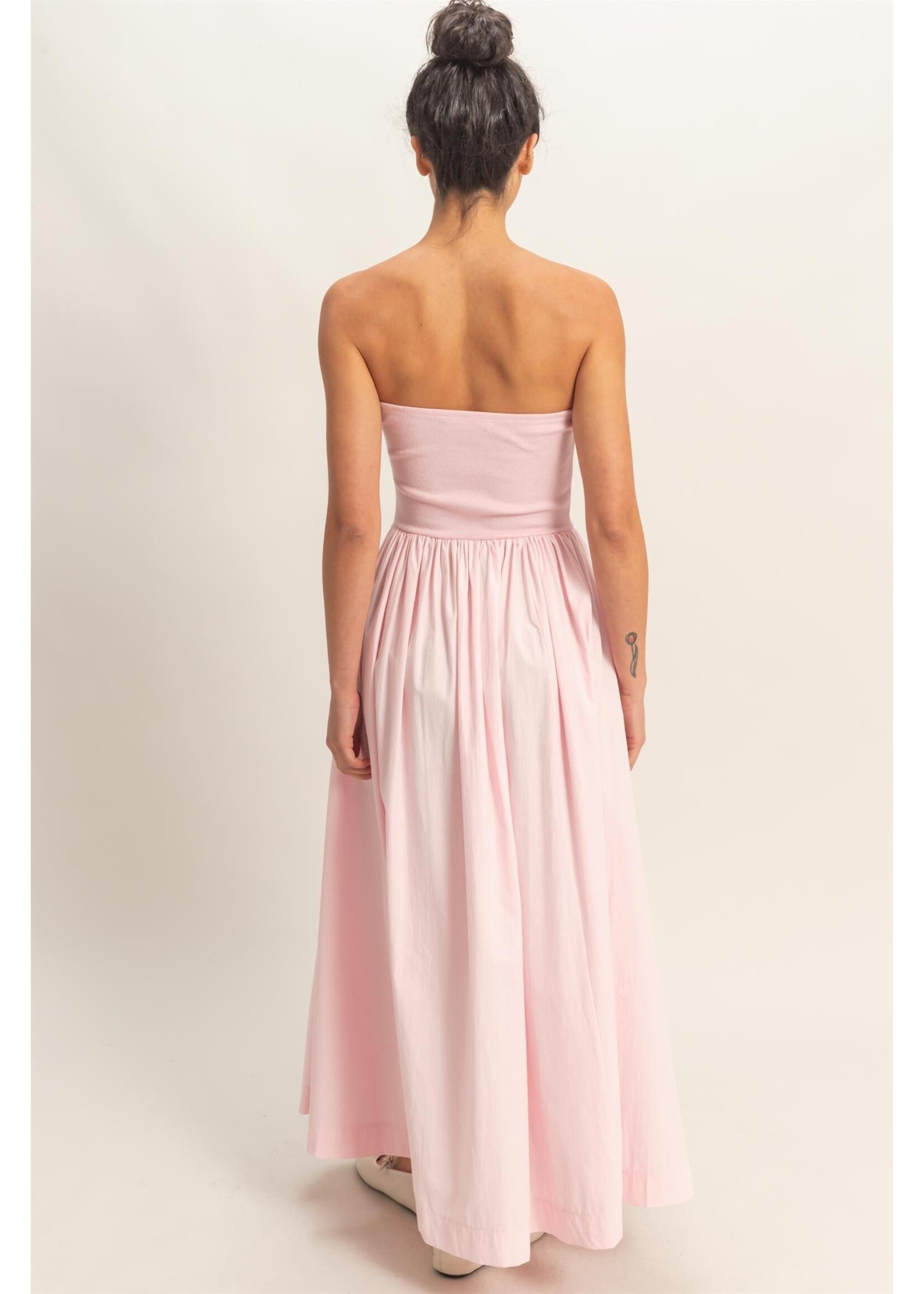 HYFVE Strapless Flowy Midi Dress - DZ26A744