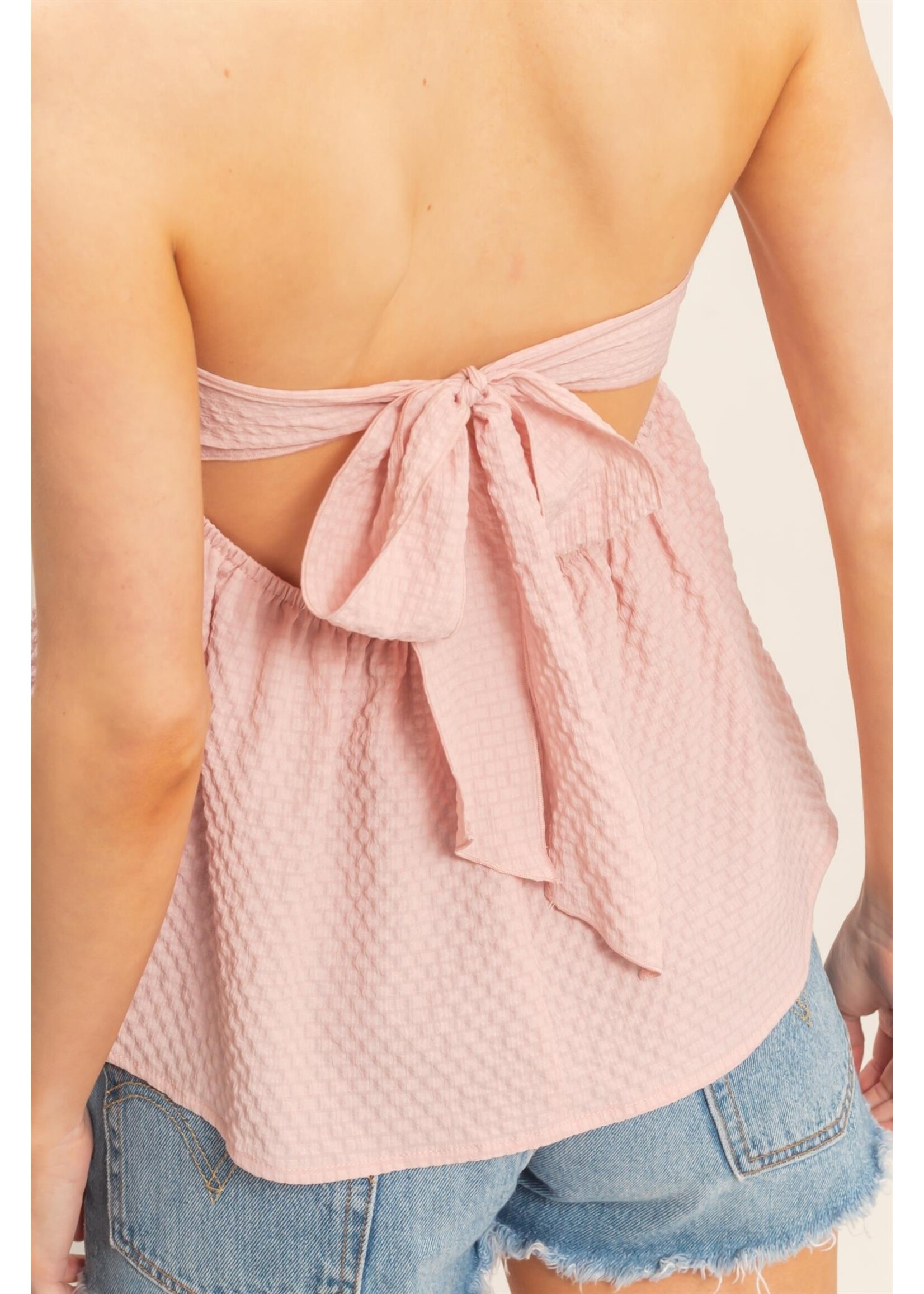 HYFVE Smocked Tube Top With Tie Back - HF26A757