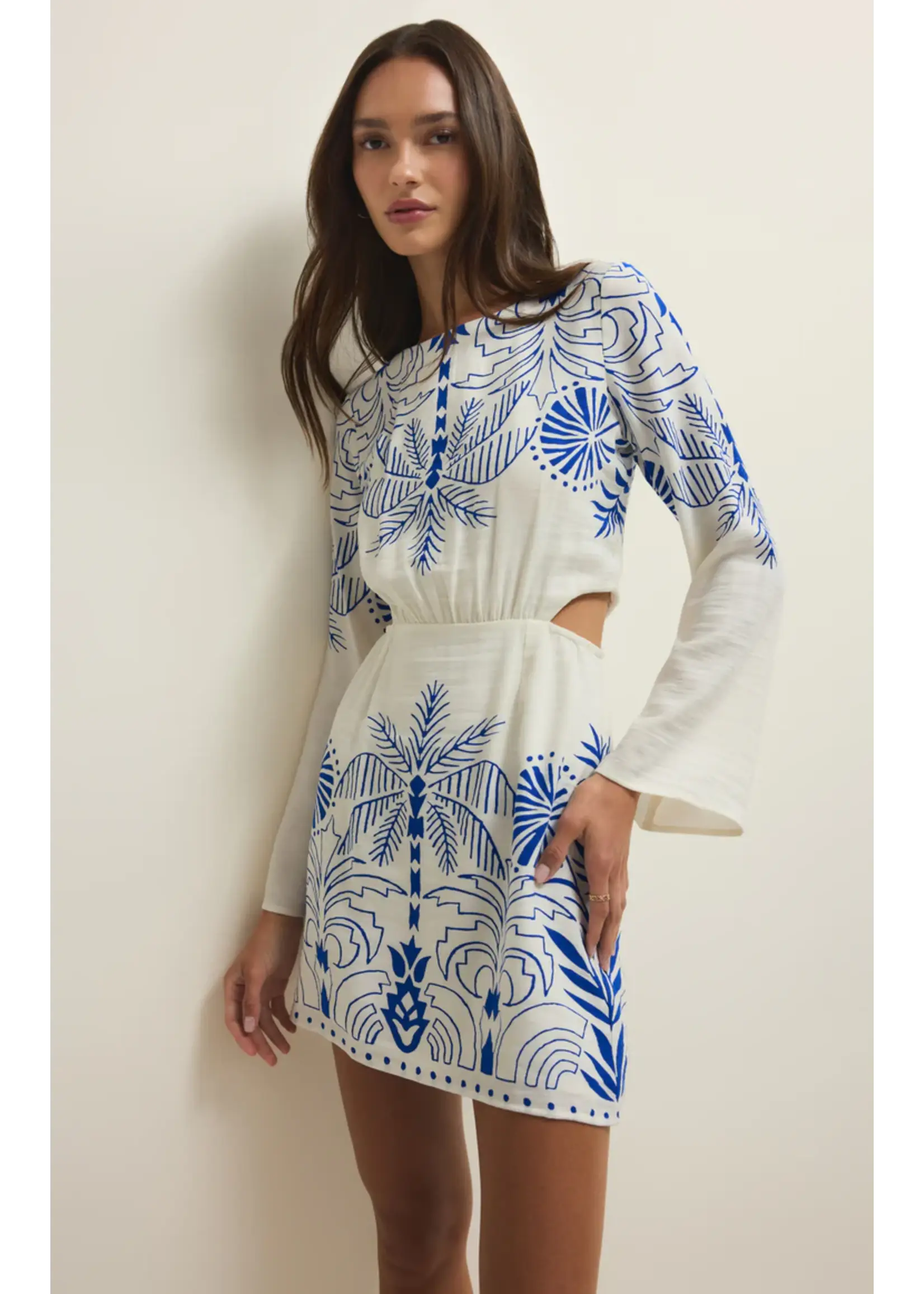 Z Supply Tahina Palm Mini Dress - ZD261367