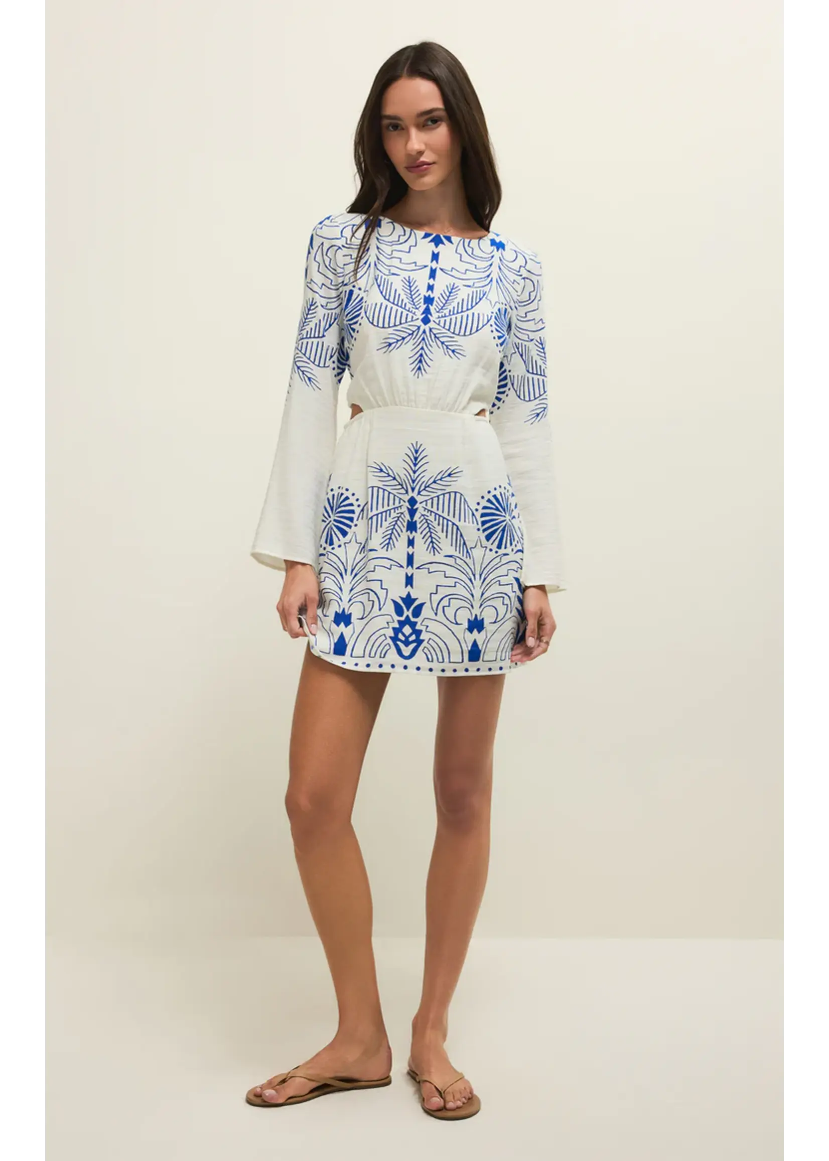 Z Supply Tahina Palm Mini Dress - ZD261367