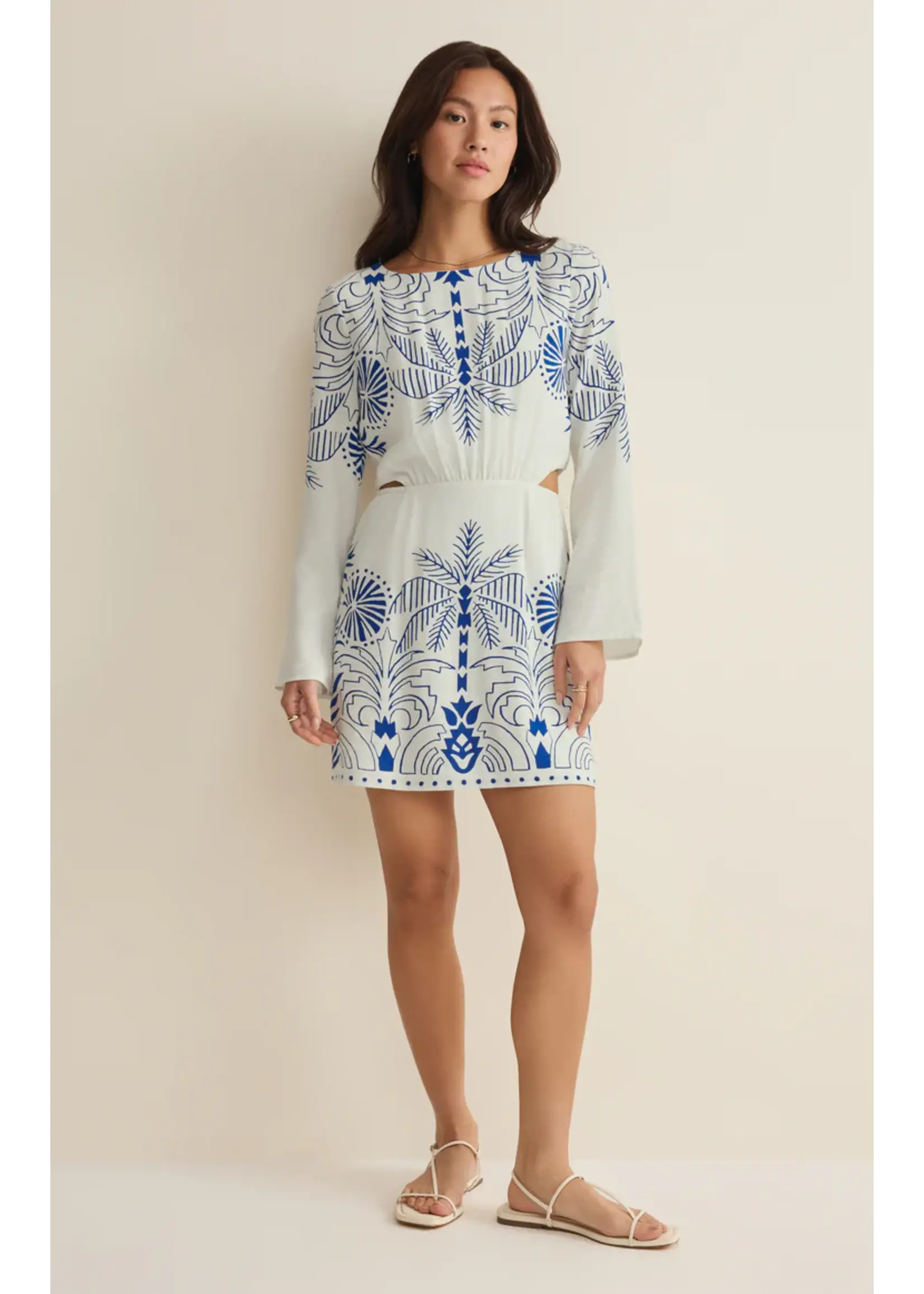 Z Supply Tahina Palm Mini Dress - ZD261367