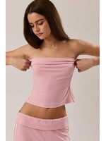 Le Lis Folded Neck Knit Tube Top - ST3553