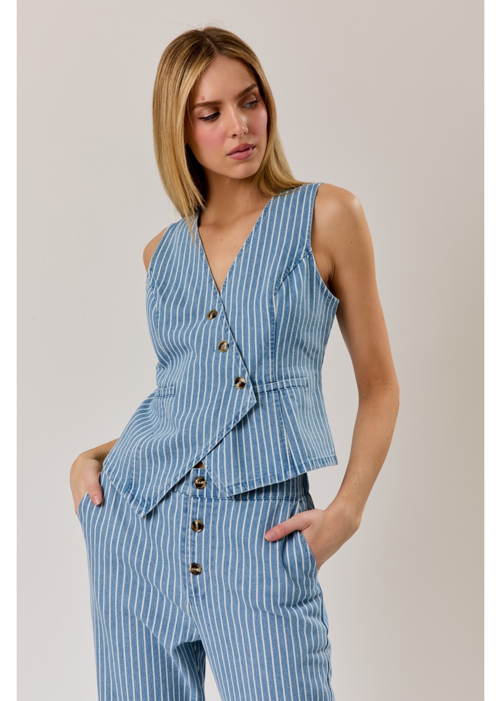 Sunday Edition U Neck Sleeveless Chilli Embroidered Ribbed Tank - MT20984