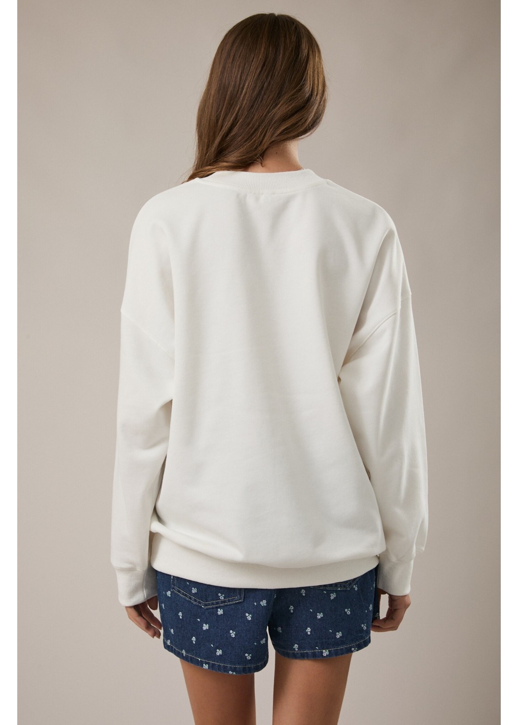 Le Lis Boat Patchwork Printed Sweatshirt - IT5408-5