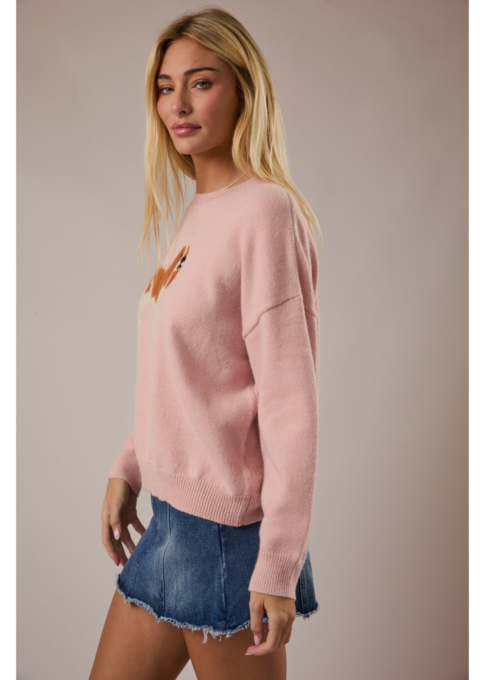 Le Lis King Charles Spaniel Dog Graphic Sweater - IWT6459-1