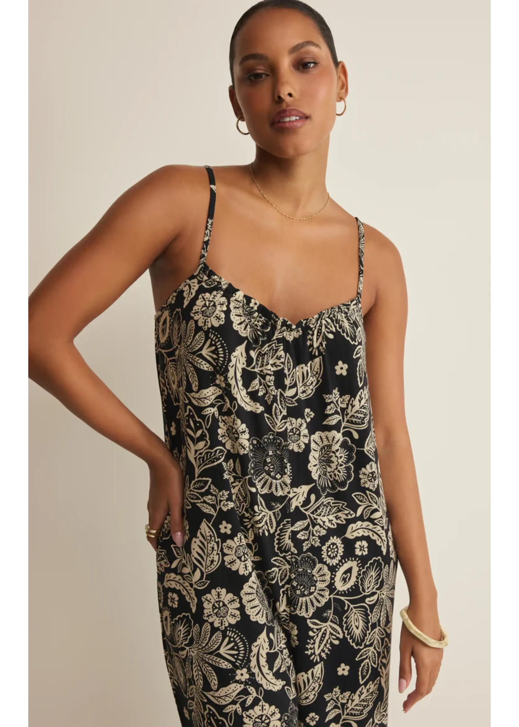 Z Supply Days Off Luz Floral Jumpsuit - ZP262724