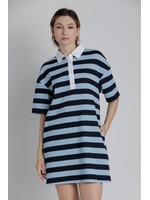 Aureum Striped Mini Polo Dress - AD2438