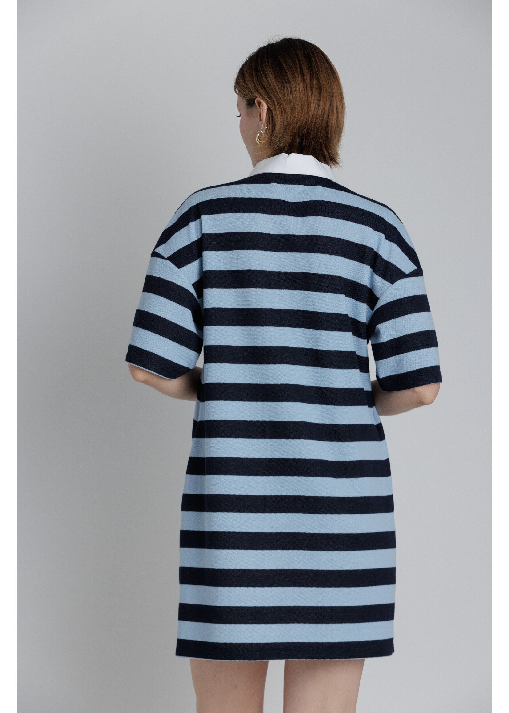 Aureum Striped Mini Polo Dress - AD2438