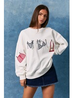 Le Lis Beach Graphic Sweatshirt - PT7286