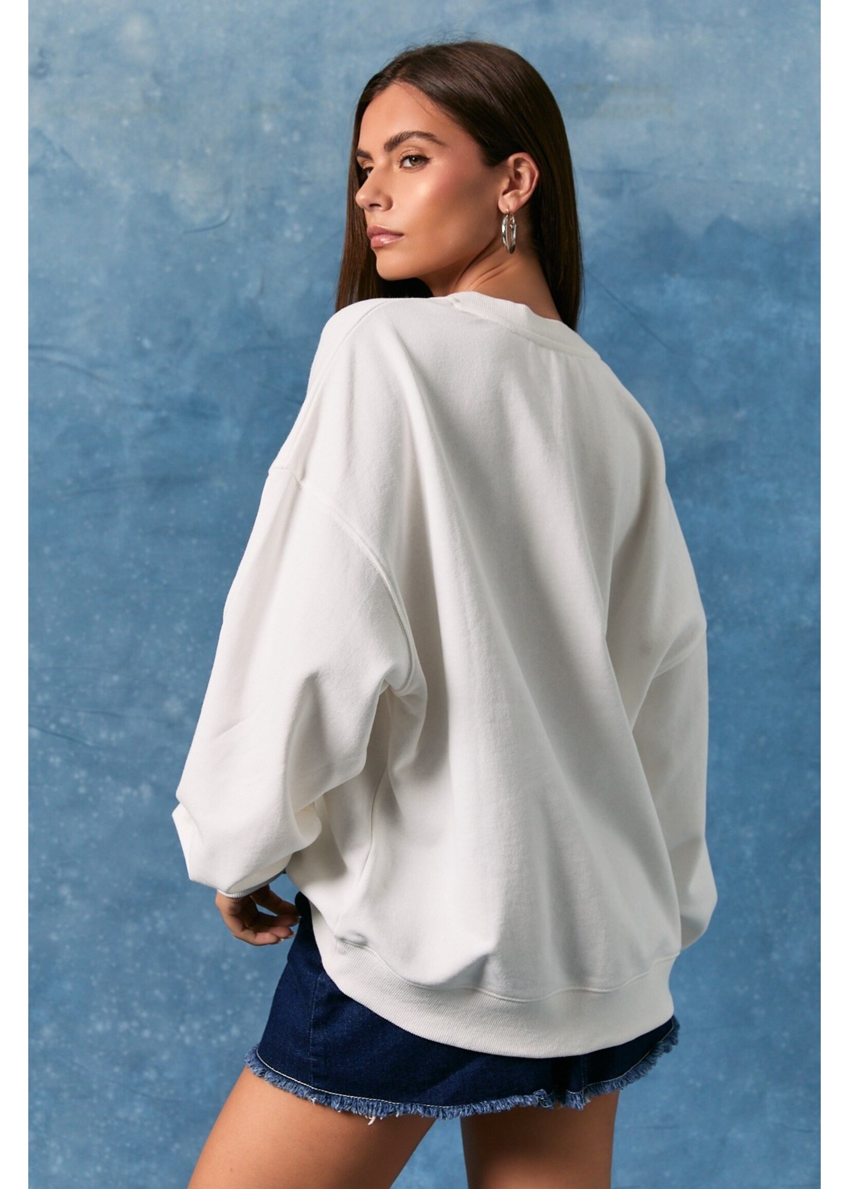 Le Lis Beach Graphic Sweatshirt - PT7286