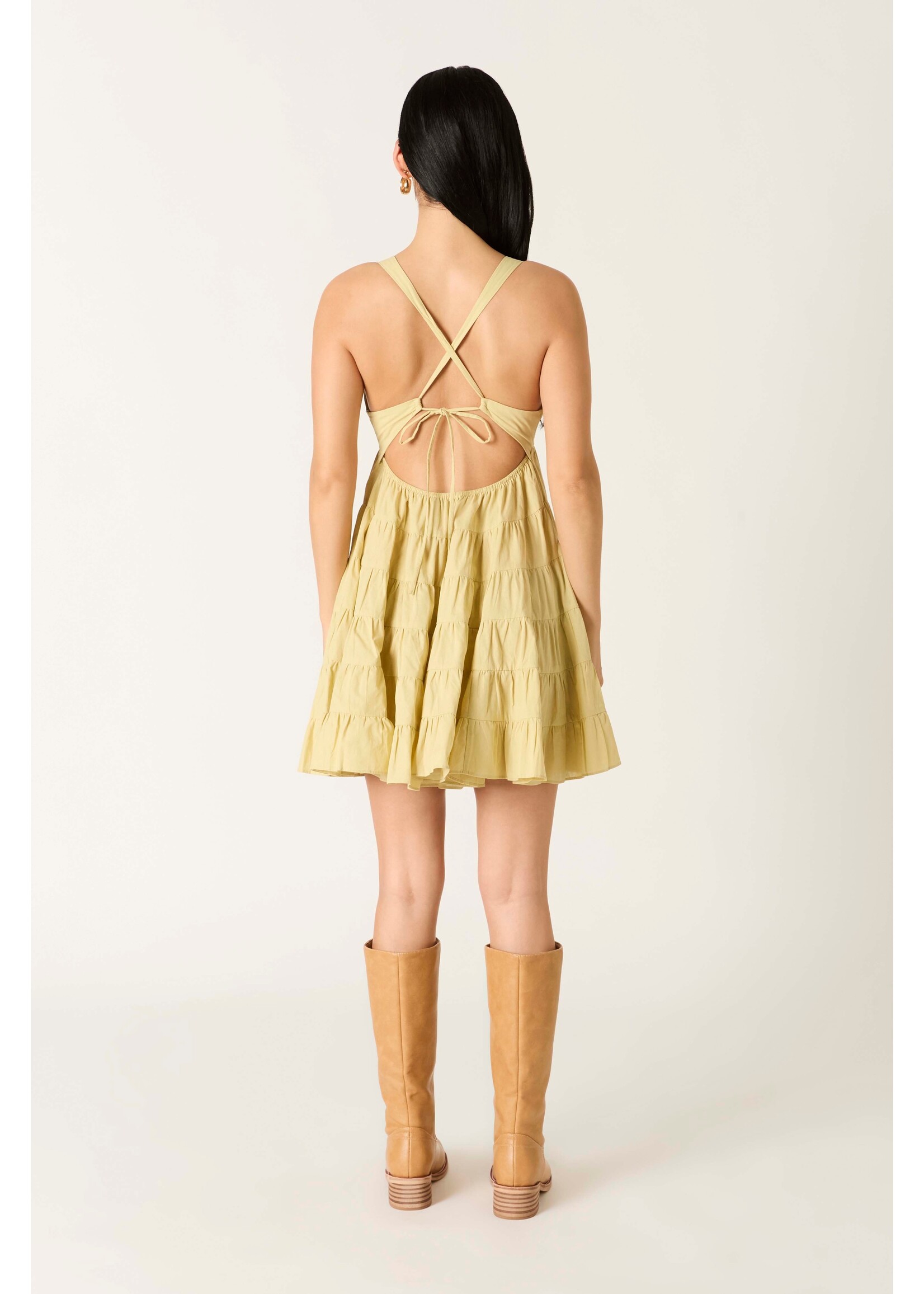 Cotton Candy LA Tiered Babydoll Mini Dress - CD-14235