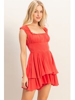 HYFVE Smocked Square Neck Romper - HF26A377