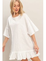 HYFVE Ruffle Hem Oversized Tunic - HF26A785