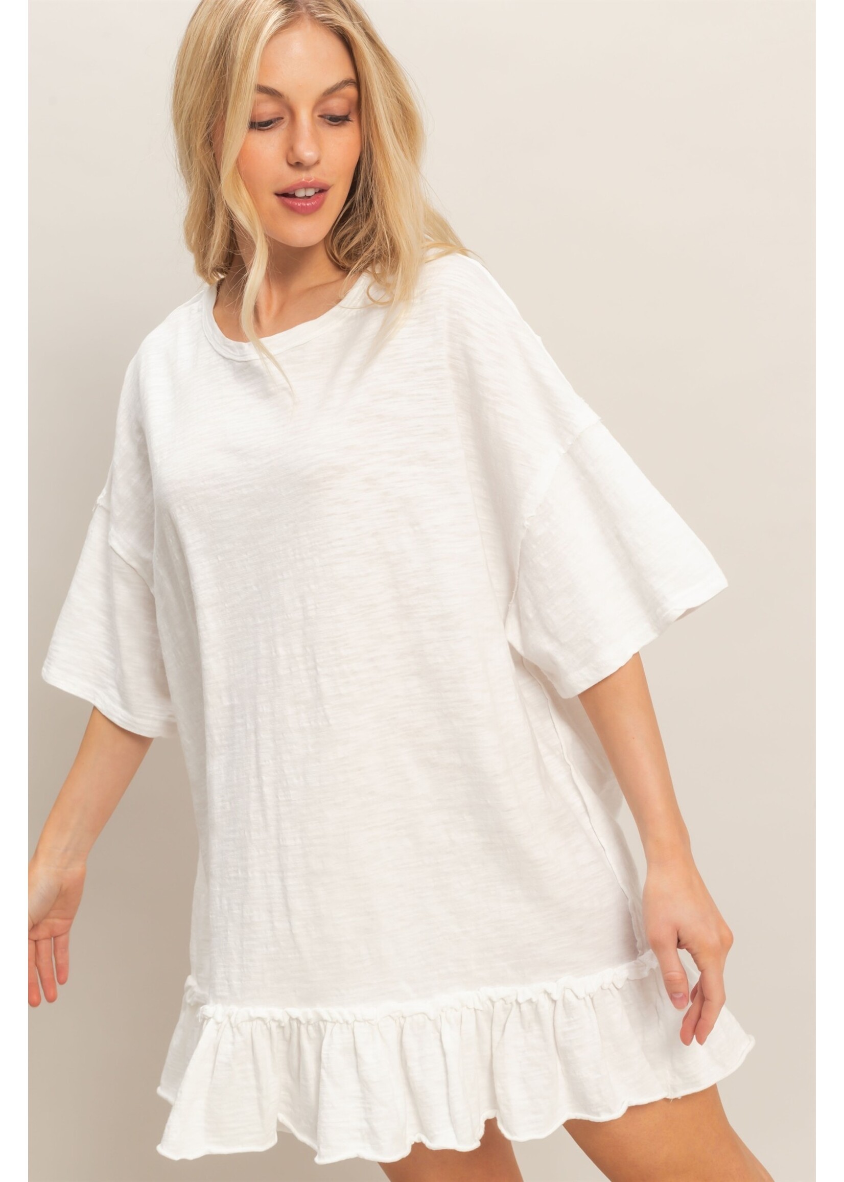 HYFVE Ruffle Hem Oversized Tunic - HF26A785