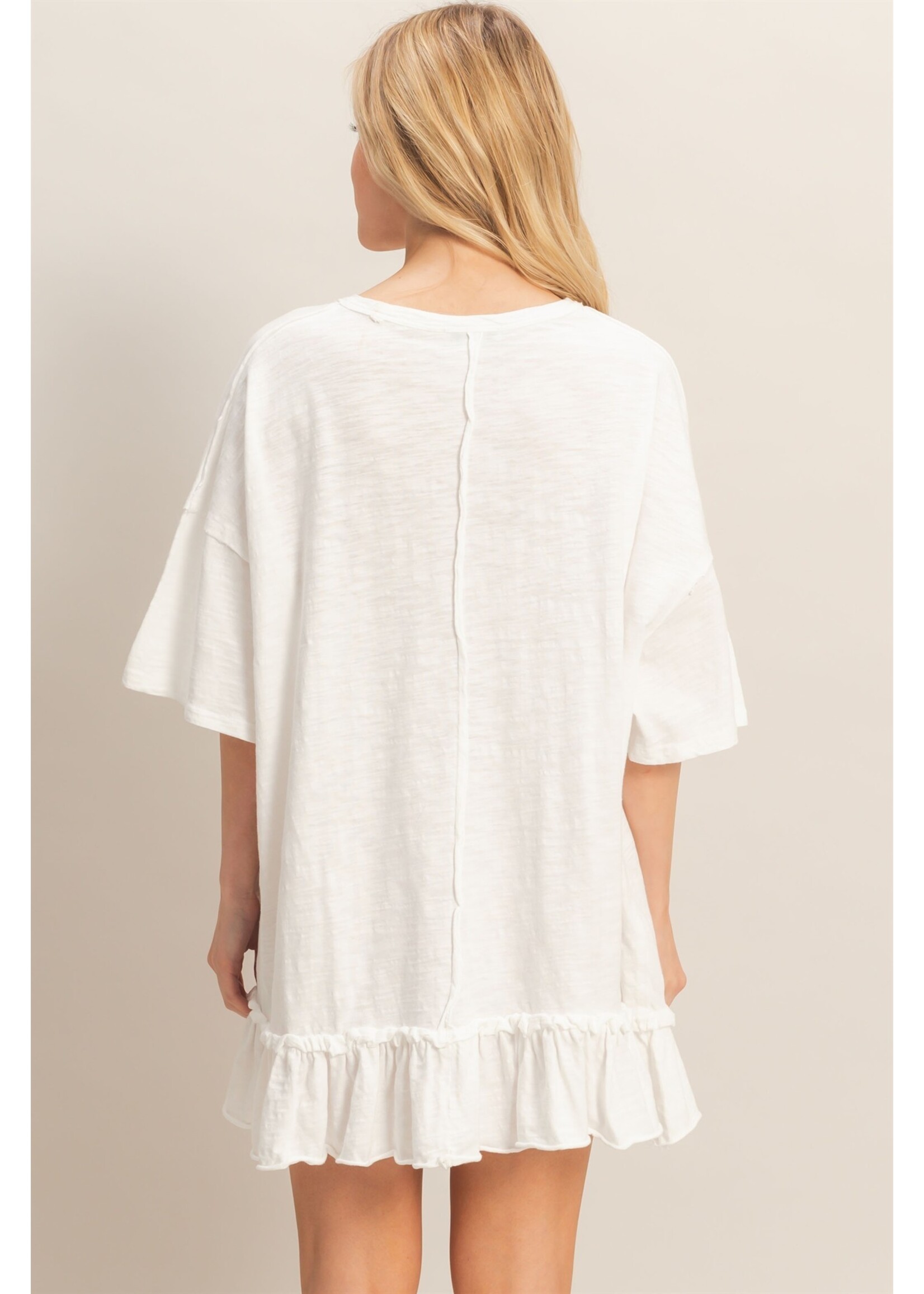 HYFVE Ruffle Hem Oversized Tunic - HF26A785