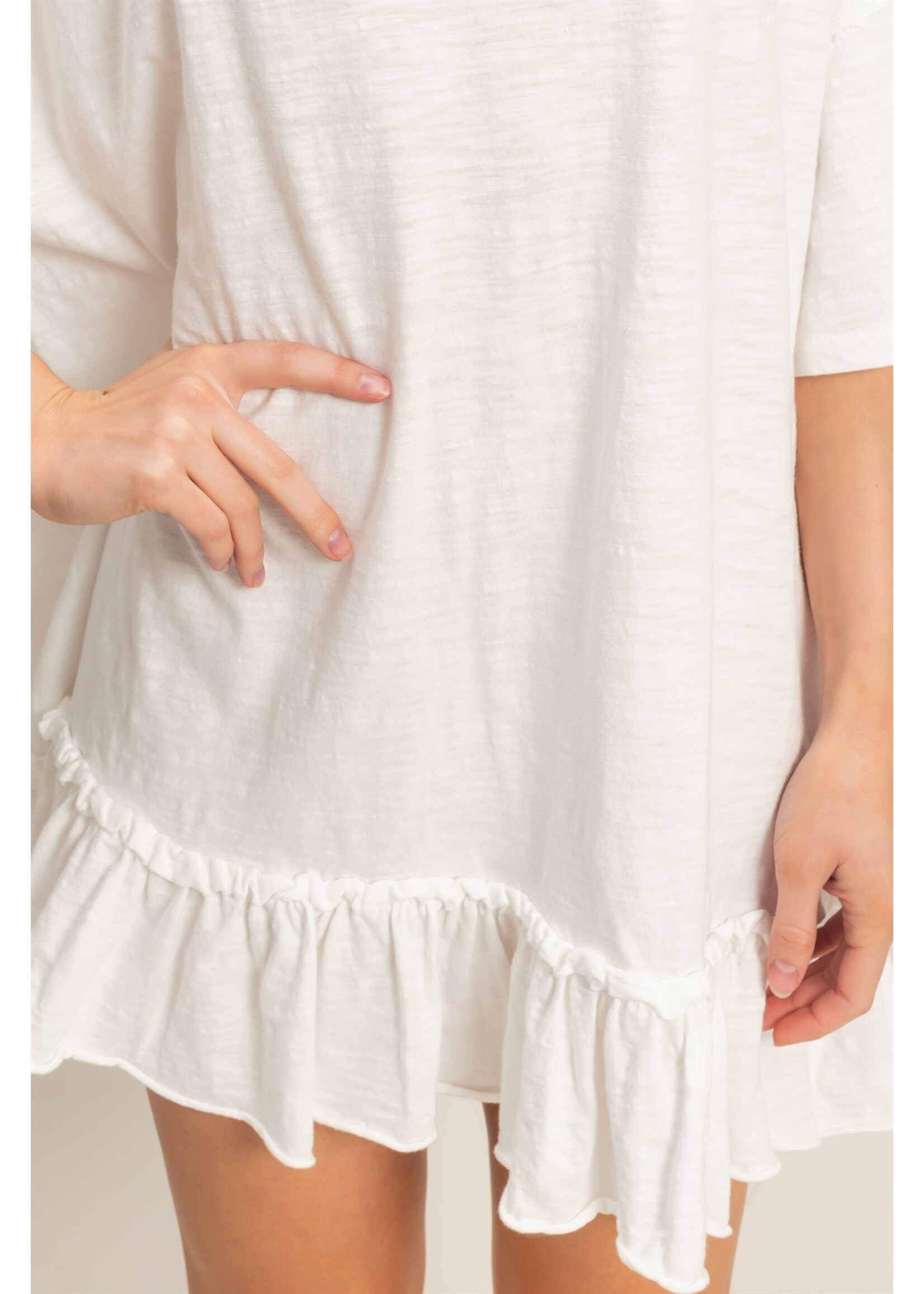 HYFVE Ruffle Hem Oversized Tunic - HF26A785