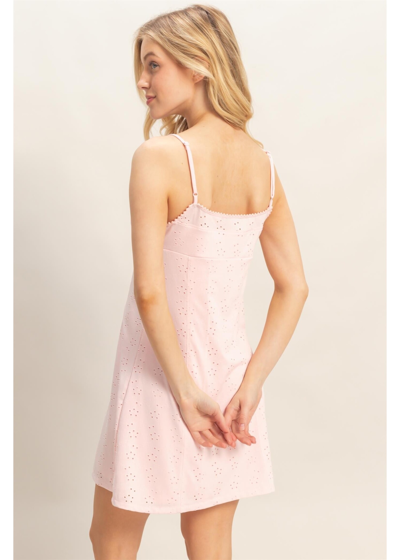 HYFVE Eyelet Knit Mini Dress - HF26C095