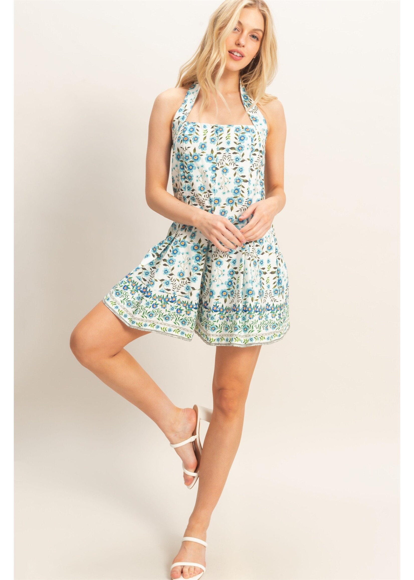 HYFVE Floral Halter Romper - HF26A497