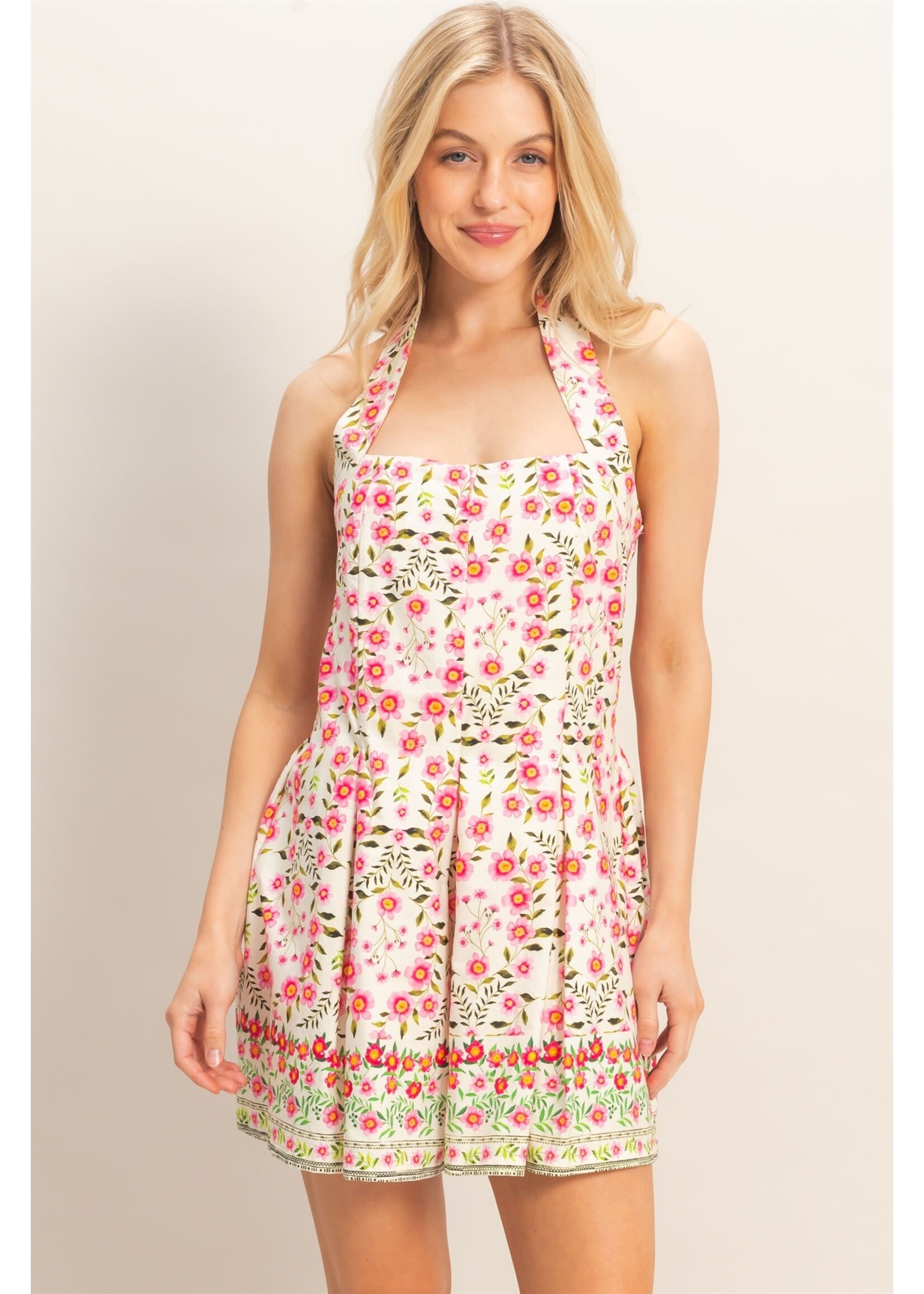 HYFVE Floral Halter Romper - HF26A497