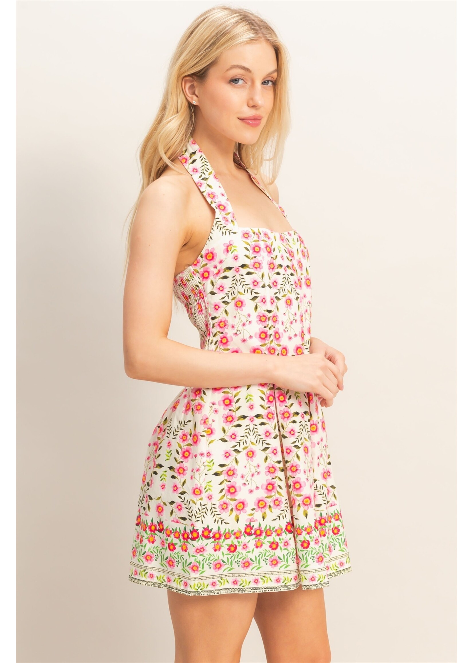 HYFVE Floral Halter Romper - HF26A497