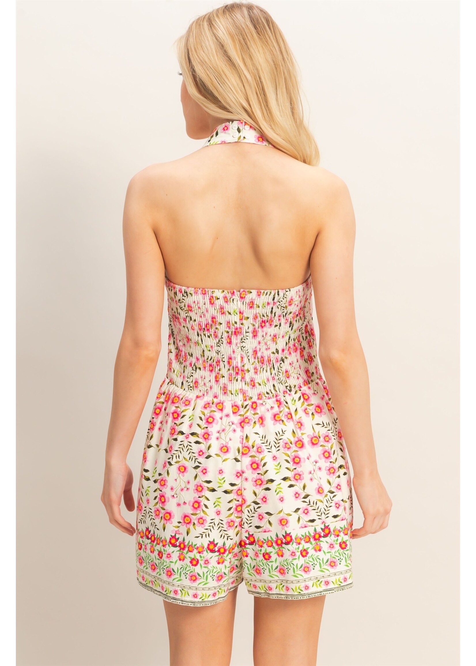 HYFVE Floral Halter Romper - HF26A497