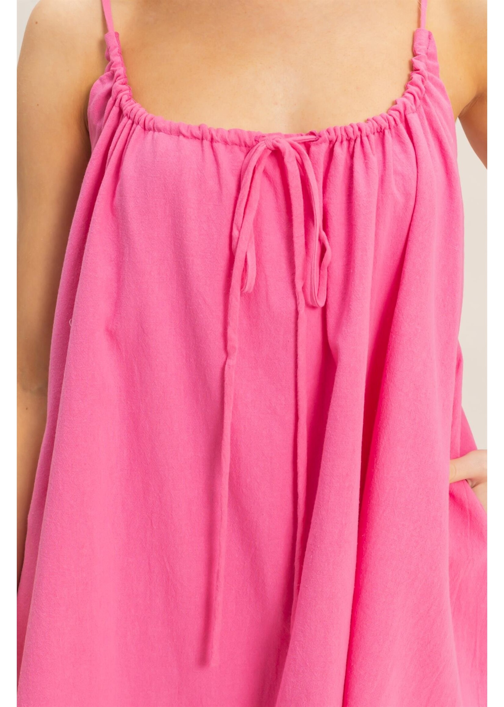 HYFVE Gathered Tie Strap Dress - HF26A237