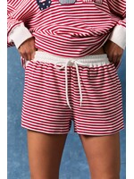 Le Lis Mid Rise Stripe Shorts - PP6948-6