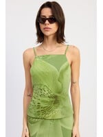 Emory Park Open Back Sleeveless Mesh Top - M8938T-2