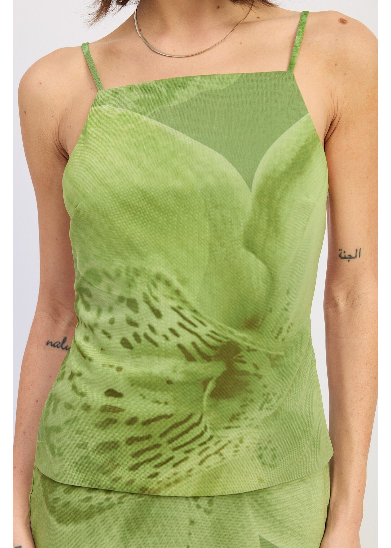 Emory Park Open Back Sleeveless Mesh Top - M8938T-2