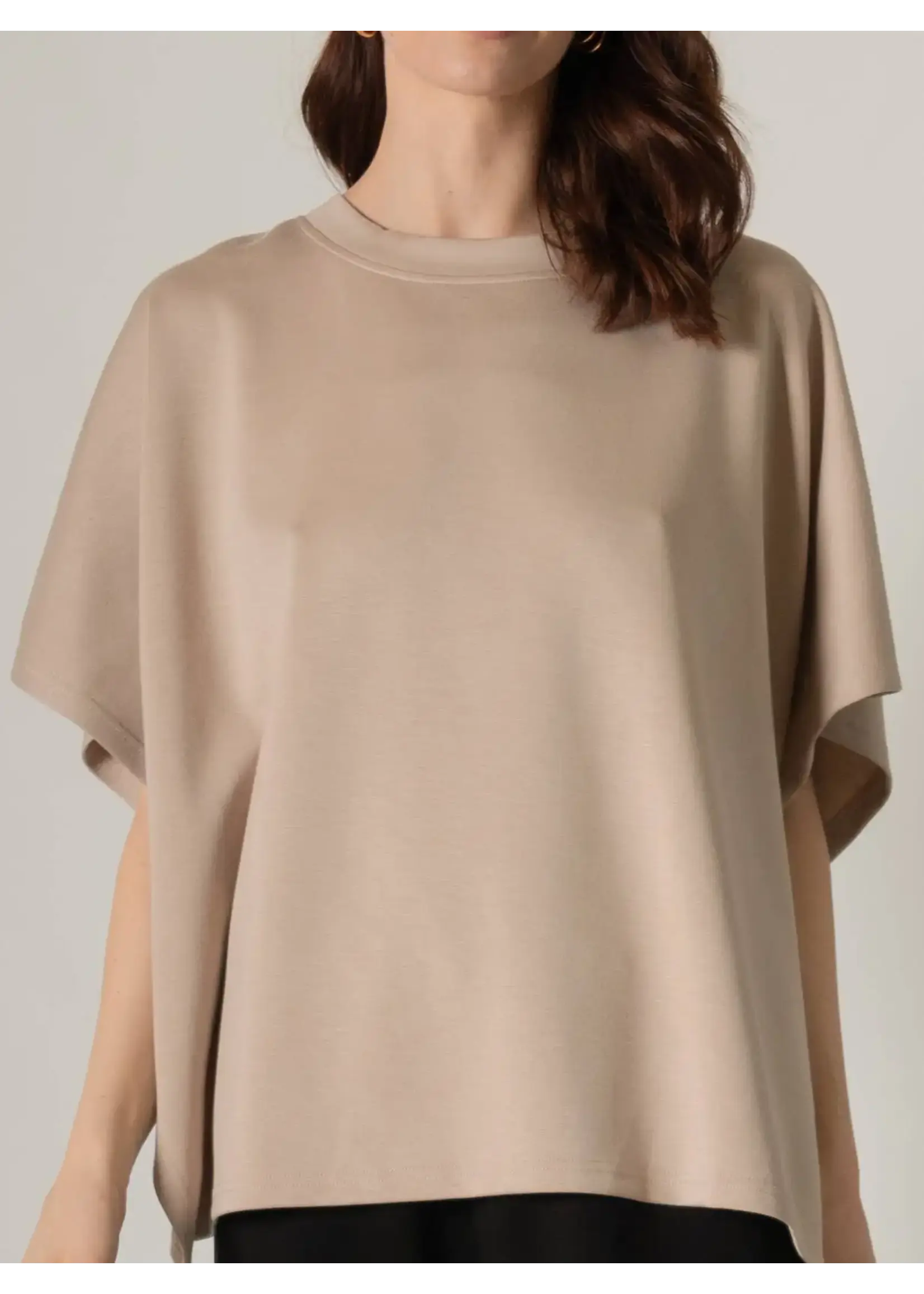 P. Cill Butter Modal Side Slit Cape Top - PT10724