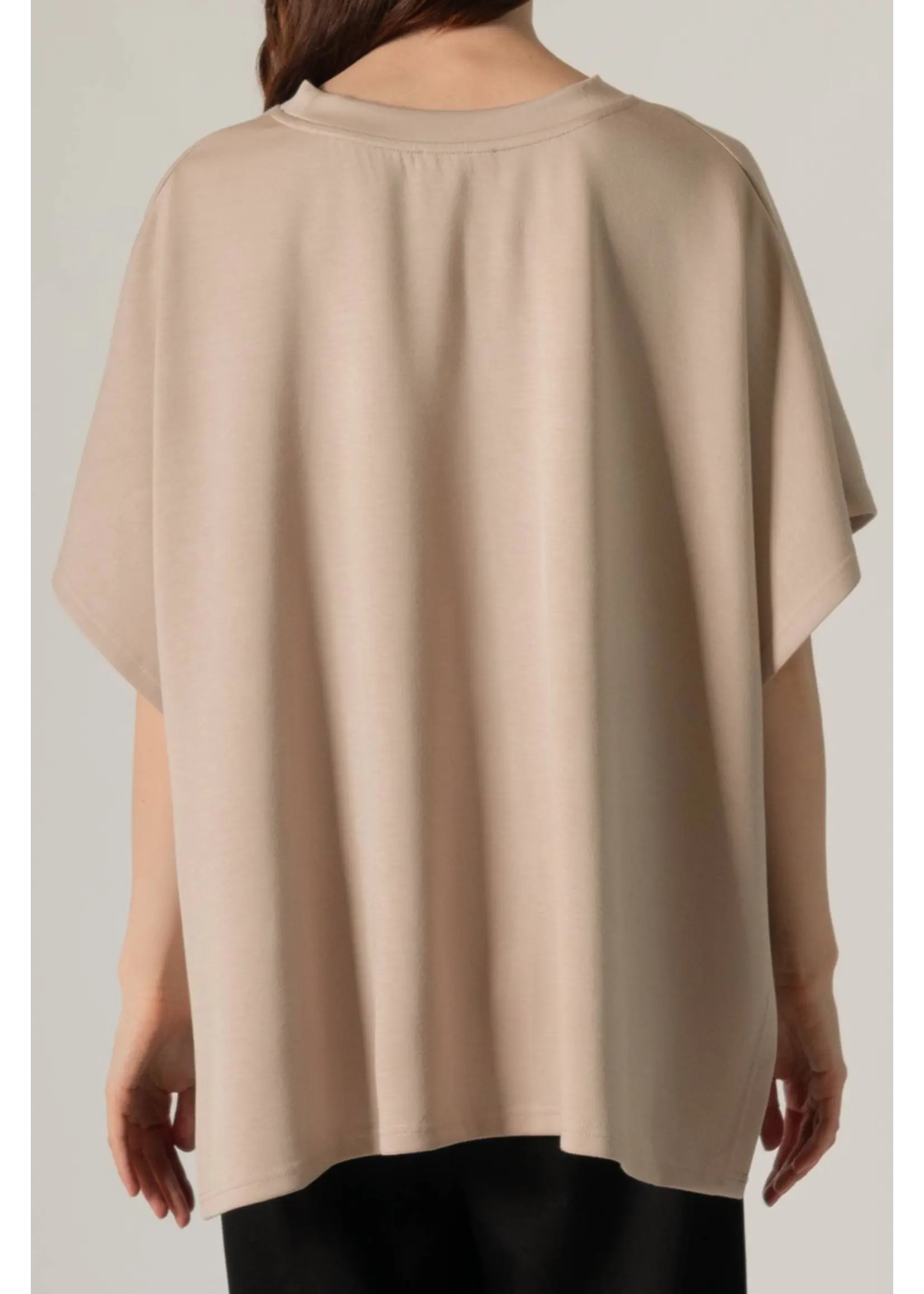 P. Cill Butter Modal Side Slit Cape Top - PT10724