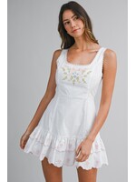 Mable Embroidered Sleeveless Mini Dress - MD6416